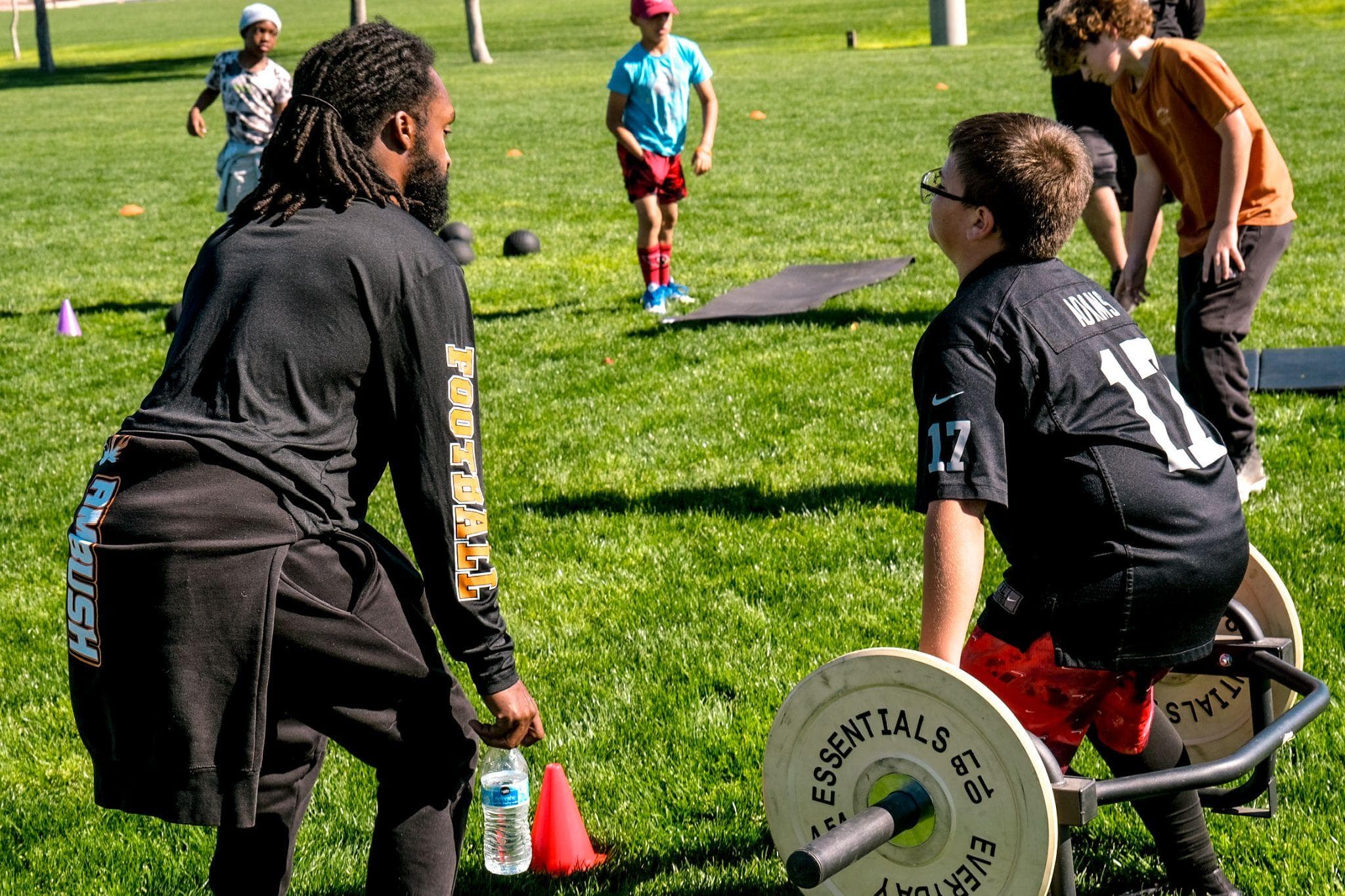 Volunteers helping with event