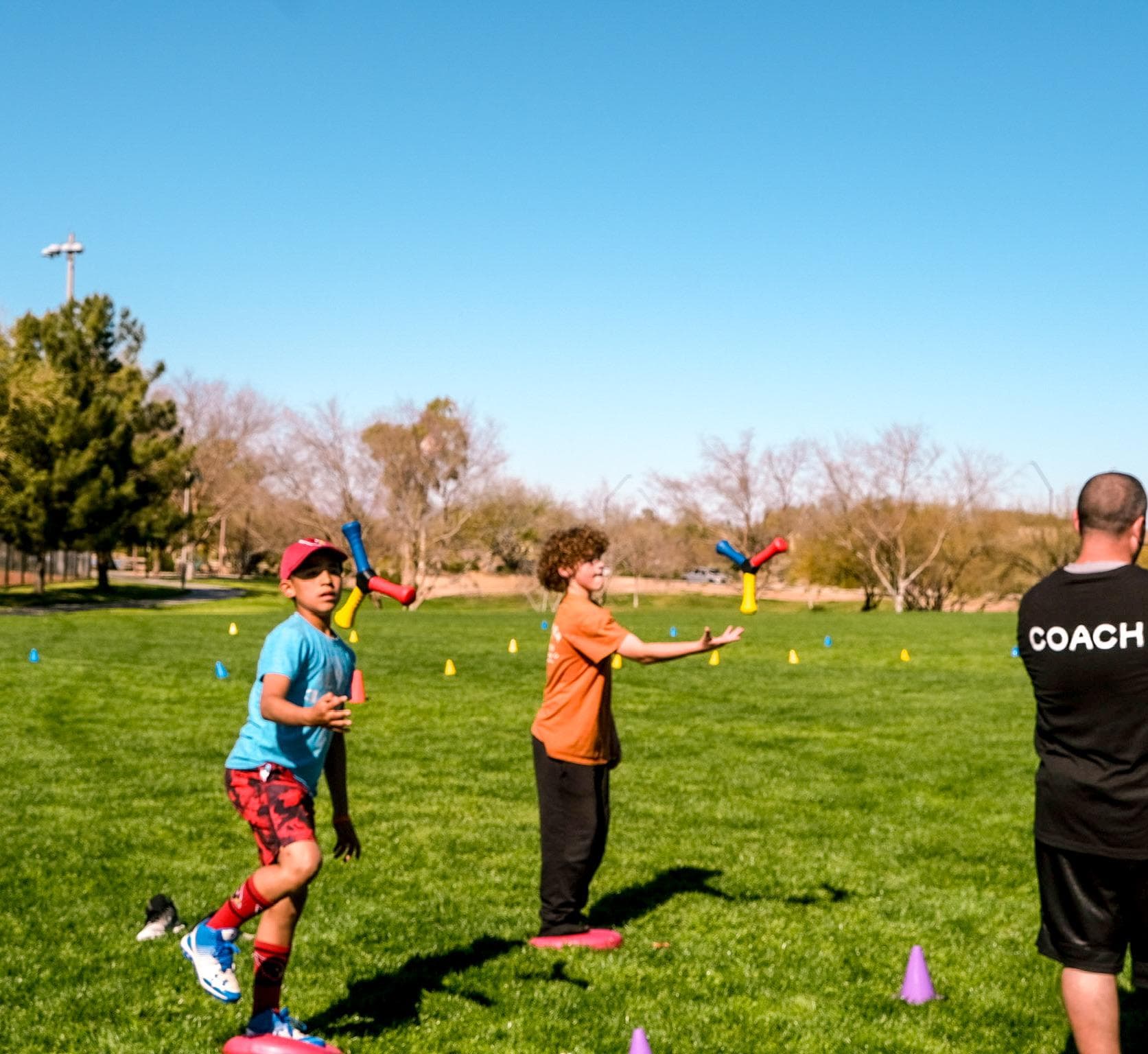 Kids participating in group activity